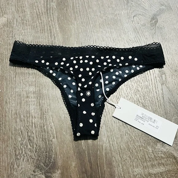 STELLA MCCARTNEY***Black Thong***Small $79 - Picture 4 of 5